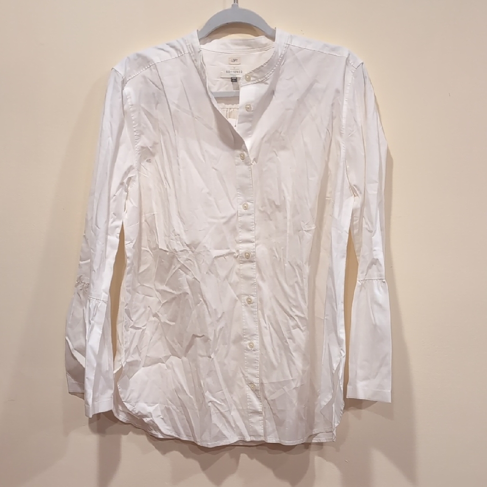 Classic White Button-Down Women's Shirt